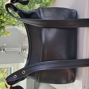 Vintage COACH Black Costa Rica Legacy Hobo Crossbody Bag #9136